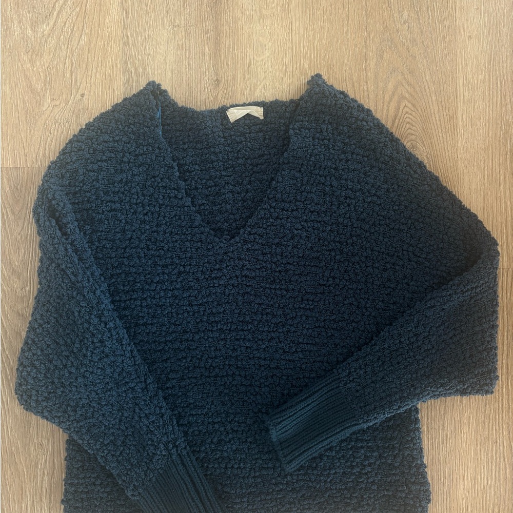 Altar'd State Deep Blue V-Neck Sweater